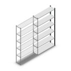 Legbordstelling Medium Duty 2200x1150x300mm (hxbxd) 6 niveaus antraciet aanbouwsectie