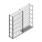 Legbordstelling Medium Duty 2200x1150x400mm (hxbxd) 6 niveaus antraciet beginsectie