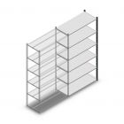 Legbordstelling Medium Duty 2000x1150x500mm (hxbxd) 6 niveaus antraciet aanbouwsectie