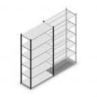 Legbordstelling Medium Duty 2000x1150x500mm (hxbxd) 4 niveaus antraciet beginsectie