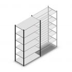 Legbordstelling Medium Duty 2000x1150x500mm (hxbxd) 5 niveaus antraciet beginsectie