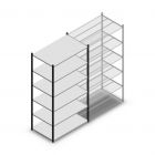 Legbordstelling Medium Duty 2000x1150x500mm (hxbxd) 6 niveaus antraciet beginsectie