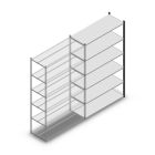 Legbordstelling Medium Duty 2000x1300x500mm (hxbxd) 6 niveaus antraciet aanbouwsectie