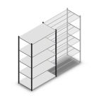 Legbordstelling Medium Duty 2200x1300x700mm (hxbxd) 5 niveaus antraciet beginsectie