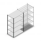 Legbordstelling Medium Duty 2200x1300x800mm (hxbxd) 5 niveaus antraciet beginsectie