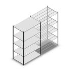 Legbordstelling Medium Duty 2200x1300x800mm (hxbxd) 5 niveaus antraciet beginsectie