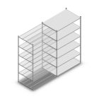 Legbordstelling Medium Duty 2200x1300x800mm (hxbxd) 6 niveaus verzinkt aanbouwsectie