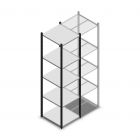 Legbordstelling Medium Duty 2200x550x600mm (hxbxd) 5 niveaus antraciet beginsectie