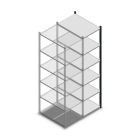 Legbordstelling Medium Duty 2200x550x800mm (hxbxd) 6 niveaus antraciet aanbouwsectie