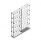 Legbordstelling Medium Duty 2200x850x300mm (hxbxd) 6 niveaus antraciet beginsectie