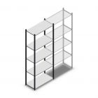 Legbordstelling Medium Duty 2200x850x400mm (hxbxd) 5 niveaus antraciet beginsectie