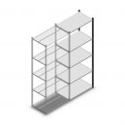 Legbordstelling Medium Duty 2200x850x500mm (hxbxd) 5 niveaus antraciet aanbouwsectie