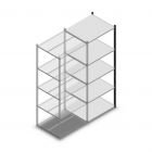 Legbordstelling Medium Duty 2200x850x700mm (hxbxd) 5 niveaus antraciet aanbouwsectie