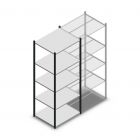 Legbordstelling Medium Duty 2200x850x700mm (hxbxd) 5 niveaus antraciet beginsectie