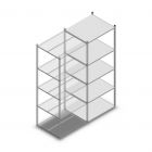 Legbordstelling Medium Duty 2200x850x700mm (hxbxd) 5 niveaus verzinkt aanbouwsectie