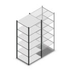 Legbordstelling Medium Duty 2200x850x800mm (hxbxd) 6 niveaus antraciet beginsectie