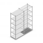 Legbordstelling Medium Duty 3000x1000x600mm (hxbxd) 6 niveaus verzinkt beginsectie