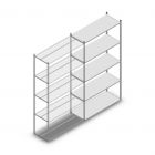 Legbordstelling Medium Duty 2500x1300x500mm (hxbxd) 5 niveaus verzinkt aanbouwsectie