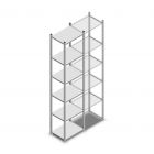 Legbordstelling Medium Duty 3000x550x400mm (hxbxd) 6 niveaus verzinkt beginsectie