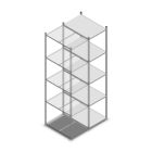 Legbordstelling Medium Duty 2500x550x800mm (hxbxd) 5 niveaus verzinkt aanbouwsectie