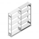 Legbordstelling Heavy Duty 2000x1000x300 mm (hxbxd) 5 niveaus 250 kg aanbouwsectie