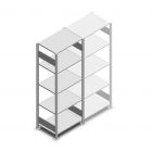 Legbordstelling Heavy Duty 2000x750x500 mm (hxbxd) 5 niveaus 150 kg beginsectie