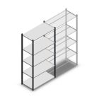 Legbordstelling Medium Duty 2000x1000x500 mm (hxbxd) 5 niveaus antraciet beginsectie
