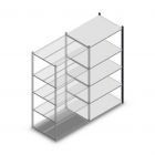 Legbordstelling Medium Duty 2000x1000x700 mm (hxbxd) 5 niveaus antraciet aanbouwsectie