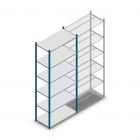 Legbordstelling Medium Duty 2500x1000x500 mm (hxbxd) 6 niveaus blauw beginsectie 