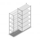 Legbordstelling Medium Duty 2500x1150x600 mm (hxbxd) 6 niveaus verzinkt aanbouwsectie