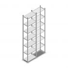 Legbordstelling Medium Duty 3000x550x300 mm (hxbxd) 7 niveaus verzinkt beginsectie