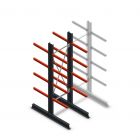 Medium draagarmstelling dubbelzijdig 2500x750x600 mm (hxbxd) 4 niveaus beginsectie