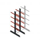 Medium draagarmstelling dubbelzijdig 3000x750x600 mm (hxbxd) 4 niveaus beginsectie