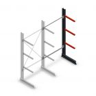 Medium draagarmstelling enkelzijdig 2500x1250x600 mm (hxbxd) 3 niveaus aanbouwsectie