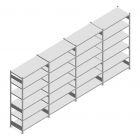 Voordeelrij gebruikte Heavy Duty legbordstelling 2500x5350x600 mm (hxbxd) 6 niveaus 150 kg