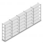 Voordeelrij gebruikte legbordstelling MD 2200x5060x400 mm (hxbxd) 6 niveaus