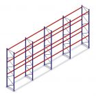 Voordeelrij deels gebruikte Mecalux palletstelling 5000x11300x1100 mm (hxbxd) 3 niveaus
