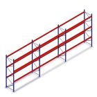 Voordeelrij gebruikte palletstelling Esmena 4000x10950x1000mm (hxbxd) 3 niveaus