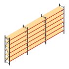 Voordeelrij gebruikte AR grootvakstelling 3000x7408x600 mm (hxbxd) 6 niveaus