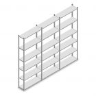 Voordeelrij legbordstelling Light Duty 2500x3000x300 mm (hxbxd) 6 niveaus