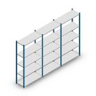 Voordeelrij legbordstelling Medium Duty 2000x3000x400 mm (hxbxd) 5 niveaus blauw