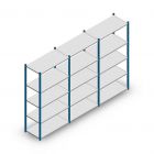 Voordeelrij legbordstelling Medium Duty 2000x3000x500 mm (hxbxd) 5 niveaus blauw