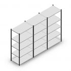 Voordeelrij legbordstelling Medium Duty 2000x3000x600 mm (hxbxd) 5 niveaus antraciet