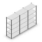 Voordeelrij legbordstelling Medium Duty 2000x3000x600 mm (hxbxd) 5 niveaus antraciet