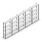 Voordeelrij legbordstelling Medium Duty 2200x5000x300 mm (hxbxd) 5 niveaus antraciet
