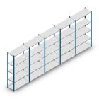 Voordeelrij legbordstelling Medium Duty 2000x5000x400 mm (hxbxd) 5 niveaus blauw