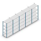 Voordeelrij legbordstelling Medium Duty 2000x5000x600 mm (hxbxd) 5 niveaus blauw