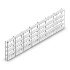 Voordeelrij legbordstelling Medium Duty 2000x7000x300 mm (hxbxd) 5 niveaus verzinkt