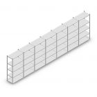 Voordeelrij legbordstelling Medium Duty 2000x7000x500 mm (hxbxd) 5 niveaus verzinkt