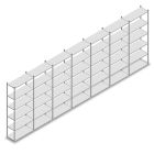 Voordeelrij legbordstelling Medium Duty 3000x7000x400 mm (hxbxd) 6 niveaus verzinkt